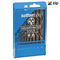 Sutton Tools D202LH10M – 1.0-10.0 x 1.0mm Rises 10PC Left Hand HSS Jobber Drill Set