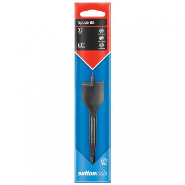Sutton Tools D5013200 - 32mm x 1/4" Hex Shank Spade Bit Spade Bits