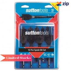 Sutton Tools D501SS10 - 10 Piece 10-38mm Spade Bit Set