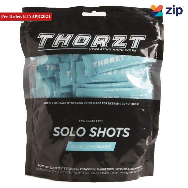 THORZT SSSFBL - 50 x 3gm Sachets  Blue Lemonade Sugar Free Solo Shots