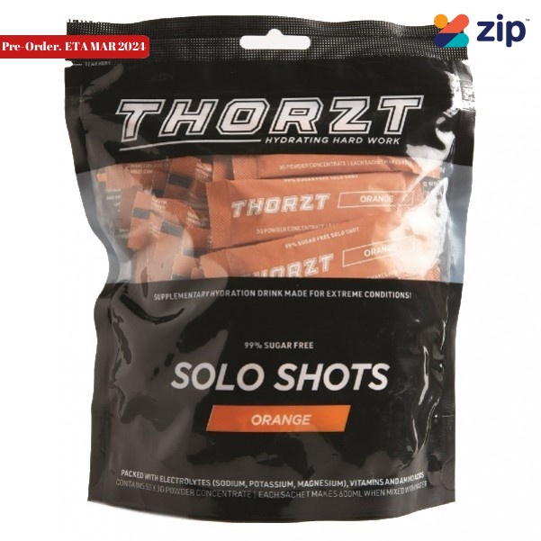 THORZT SSSFOR – 50 x 3gm Sachets Orange Sugar Free Solo Shots
