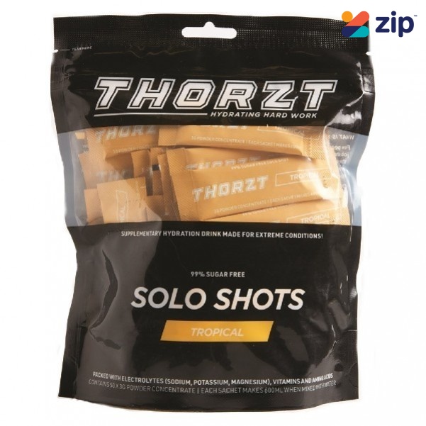 THORZT SSSFTR – 50 x 3gm Sachets Tropical Sugar Free Solo Shots