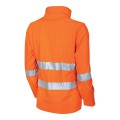 TRU TJW1960T Womens Softshell Full Zip Jacket with Reflective Tape - Orange