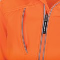TRU TJW1960T Womens Softshell Full Zip Jacket with Reflective Tape - Orange