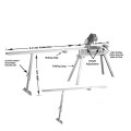 Tommy Tucker SAWBENCOM - 1.6m Heavy Duty Aluminium  Drop Saw Work Bench Complete Set