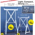 Tommy Tucker BRICKLAYERSTRESTLEL - 1150 to 1900mm Large Adjustable Aluminium Bricklayers Trestle 