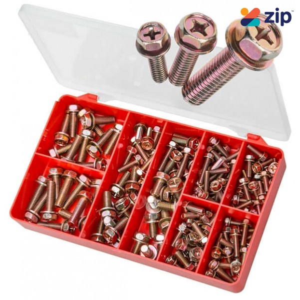 Torres AAK01 - 140PCE Jap Fine Hex Sems Screws Kit (Small Sizes)