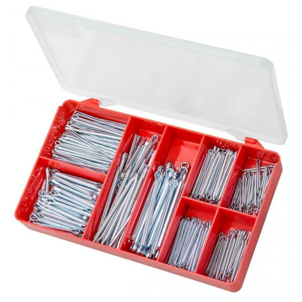 Torres AAK09 - 500PCE Split Pins Cotter DIN 94 Zinc Large Screws
