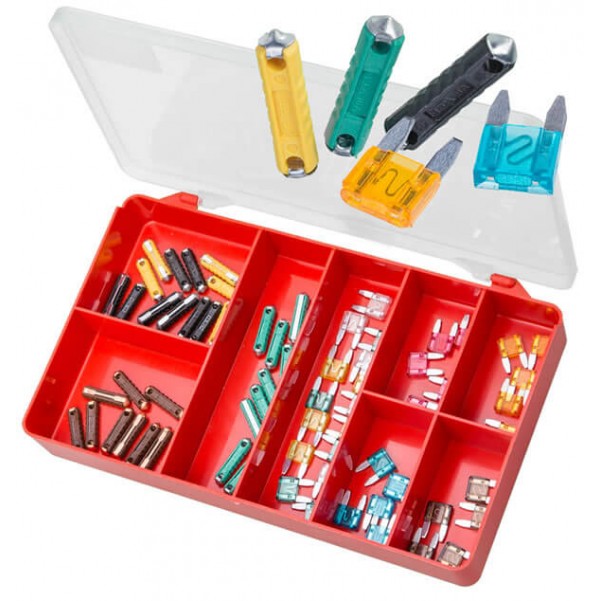 Torres AAK27 - 70 PCE Mini Plug-in Blade & Ceramic Fuses Kit Screws