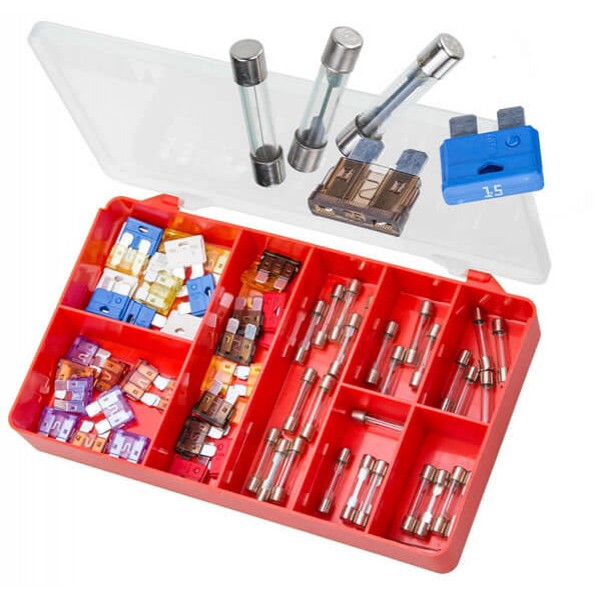 Torres AAK28 - 70 PCE Automotive Glass Tube & Maxi - Blade Fuses Kit Screws