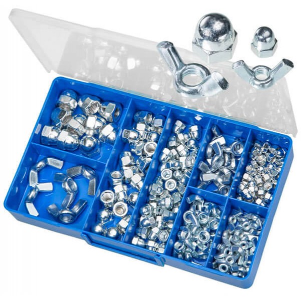 Torres HAK10 - 150 PCE Mild Steel Hex Bolt & Nuts Kit Screws