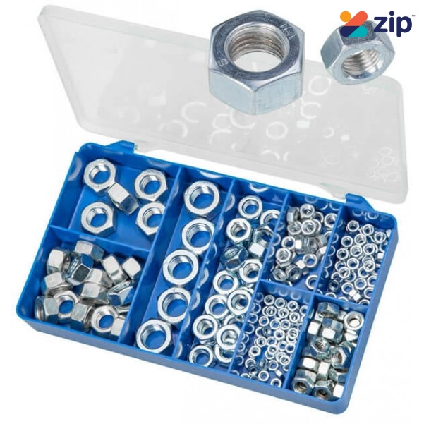Torres HAK12 - 200 PCE DIN 934 Zinc Plated Hex Nuts Kit