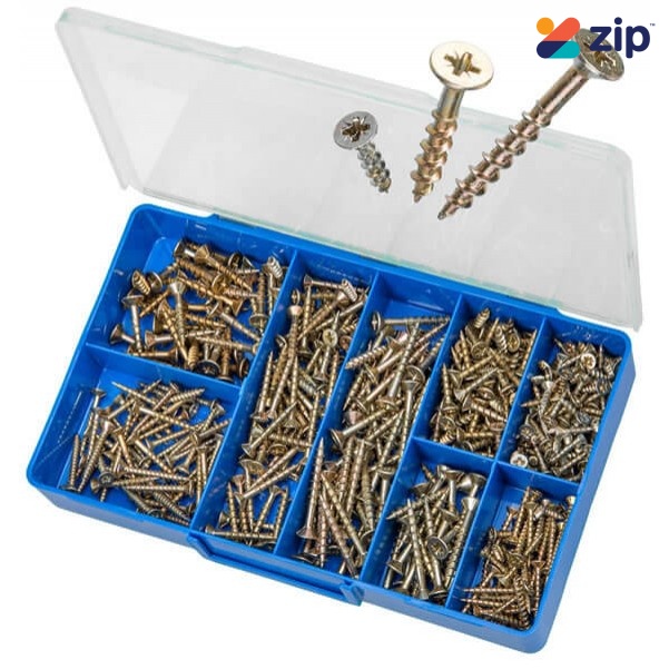 Torres HAK22 - 400 PCE Countersunk Pozi Drive Chipboard Screws Kit