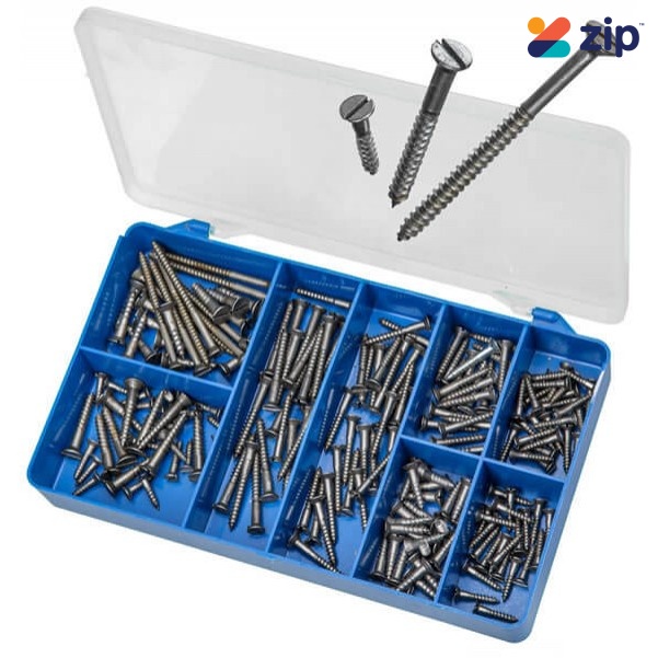Torres HAK40 - 200 PCE Countersunk Wood Screws Kit Screws