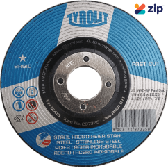 Tyrolit Y297325 Basic Rough Grinding Wheel 115x6.0x22.2mm for Steel/Stainless