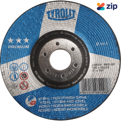 Tyrolit Y908229 Premium RONDELLER Wheel 125x22.2mm for Steel/Stainless