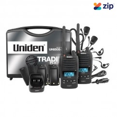 Uniden UH850S-2TP - 5W UHF Waterproof CB Handheld Radio Tradie Twin Pack