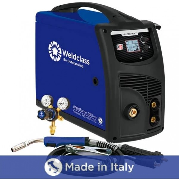 Weldclass WC-250MST - 240V ULTRA 250MST MIG-Stick-TIG Welder Standard Package