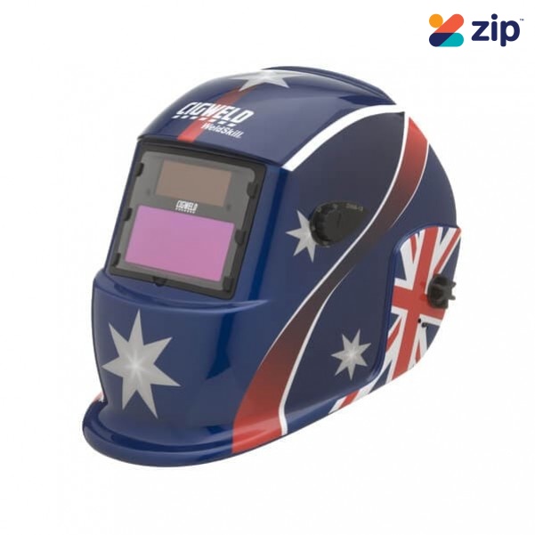 Cigweld Weldskill 454324 - Auto-Darkening Aussie Flag Welding Helmet