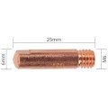 Weldclass P3-BT6086 - M6x6 0.8mm BZL Contact Tip 5pk 