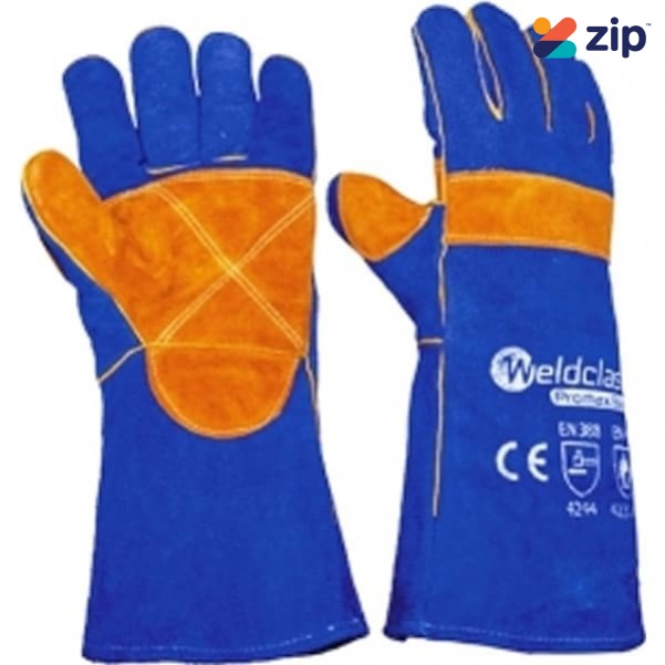 Weldclass WC-01775 - 400mm Promax Kevlar Sewn Blue Welding Gloves 8-WGX03