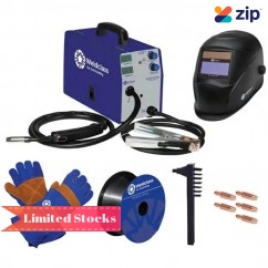 Weldclass WC-131GLHK - Weldforce 131GL Gasless 130Amp MIG Welder Starter Kit Bundle