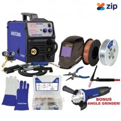 Weldclass WC-180MSTPK - 12 Pce Welder Mig/Stick/Tig 180MST Pro Kit Bundle