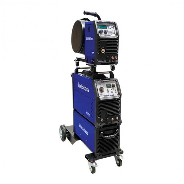 Weldclass WC-395MSTK2 - MIG / Stick / TIG Welder FORCE 395MST Pulse With Trolley