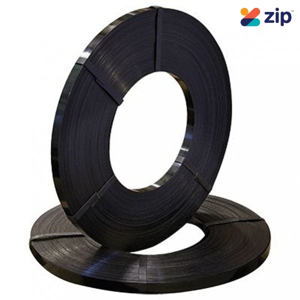 azapak 41.245RL - 19.0mm x 0.56 x 180m Steel Strapping Black Ribbon Roll