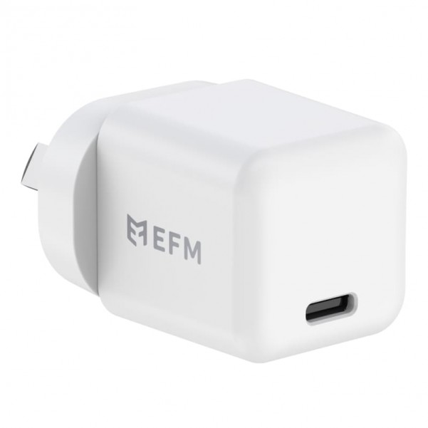 EFM ECO 20W Wall Charger - With Power Delivery and PPS Technology - White Accessories for Smartphones and Tablets