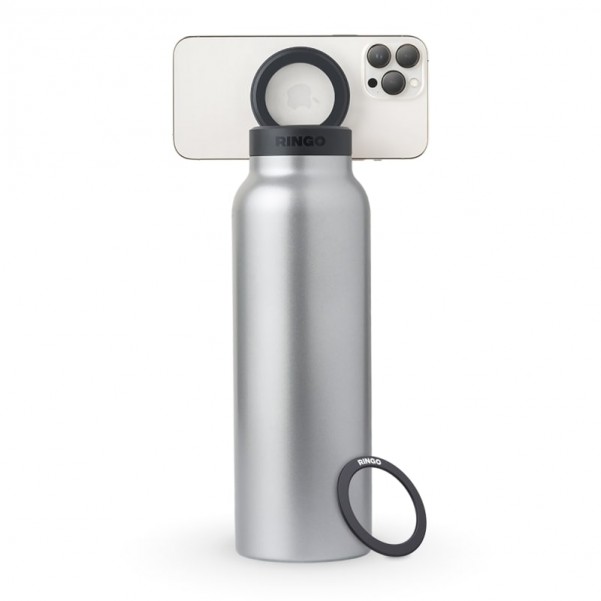 Ringo All-in-One Water Bottle with Magnetic Phone Mount - Stainless 950ml (32oz) Accessories for Smartphones and Tablets