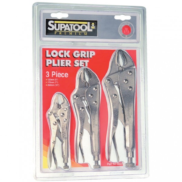 Supatool 5026 - 3 Piece Locking Pliers Set Plier