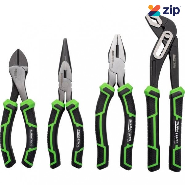 Supatool STP4104 - 175mm (7") - 250mm (10") 4 Piece Metric Plier Set Plier