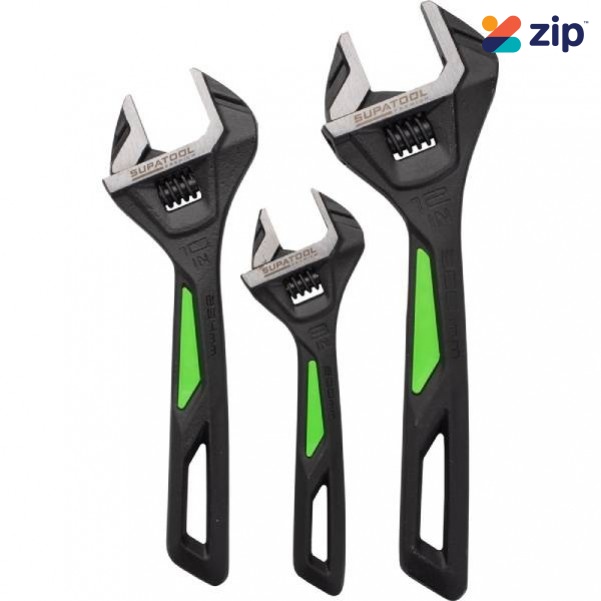 Supatool STP4403 - 3 Piece Adjustable Wrench Set