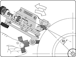 Set the clearance angle