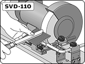 Tool Rest SVD-110 on bench grinder